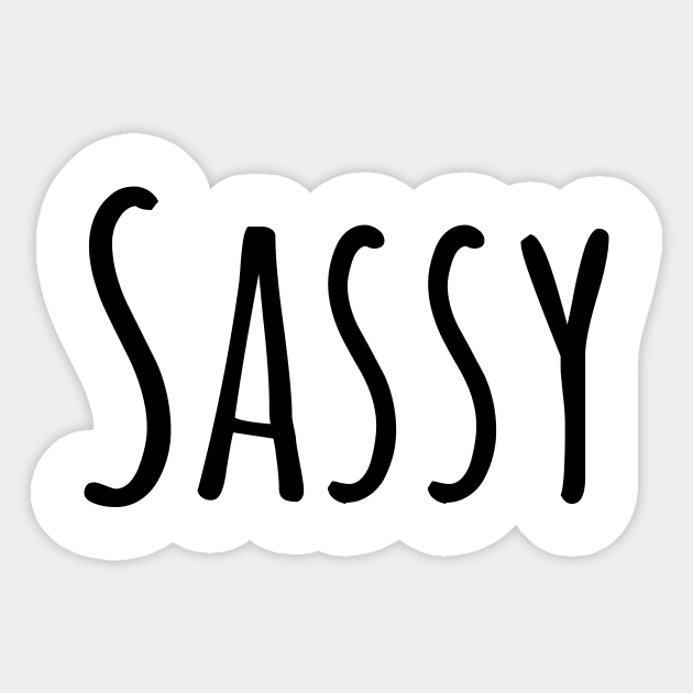 Sassy t-shirt Sticker by RedYolk